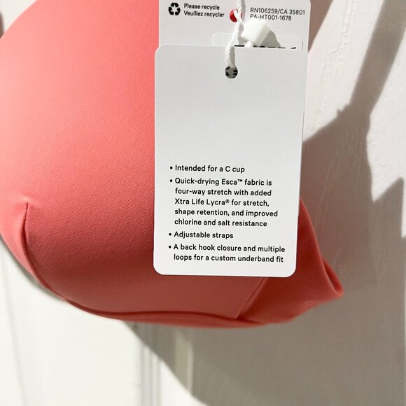 Sz 6 Lululemon Waterside Swim Top *C Cup - Picture 10 of 10